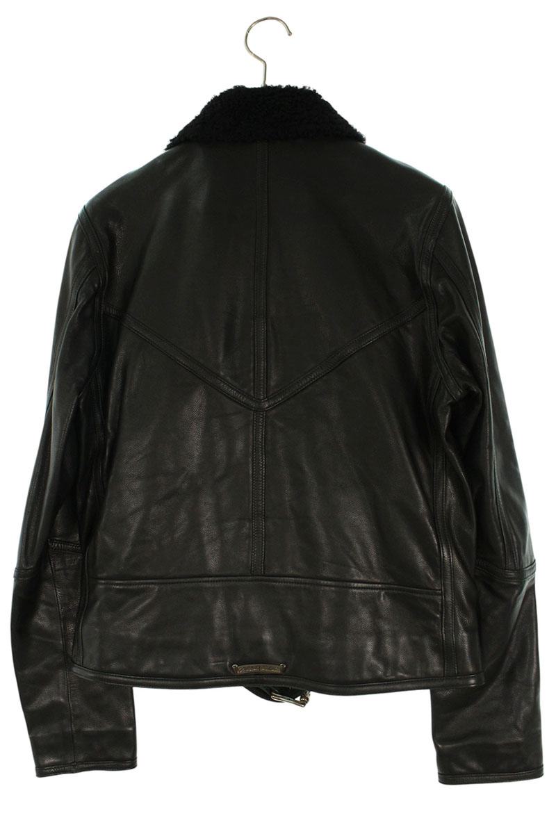 Chrome Hearts KODIAK BEAR Zip Leather Jacket Multi Size S