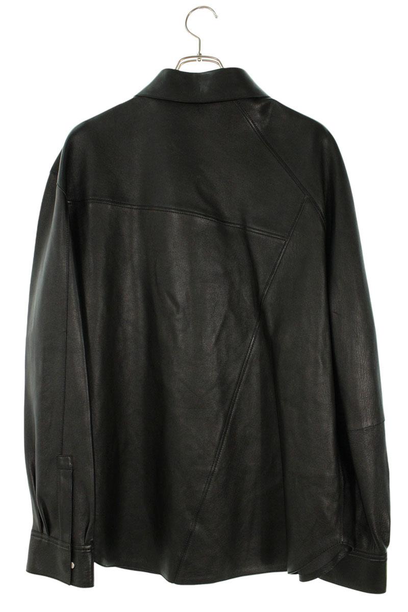 LOEWE Cowhide Puzzle Over Leather Jacket Black Size M
