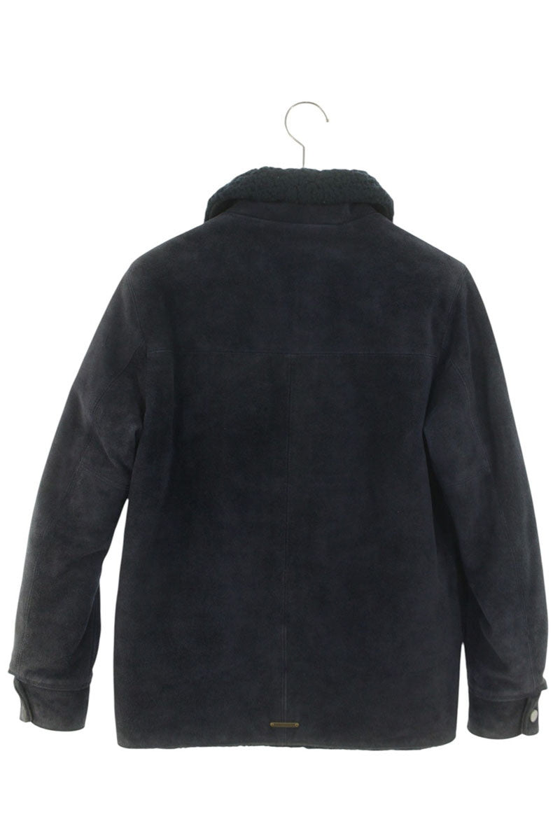 FINDERS KEEPERS Leather Jacket Blue Size S