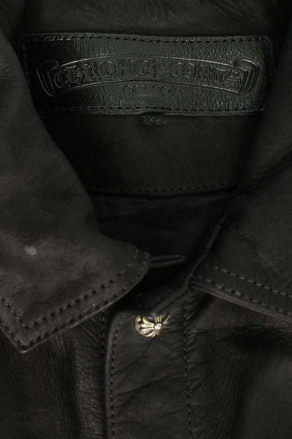 Chrome Hearts Whiplash Cross Ball Leather Jacket Size S