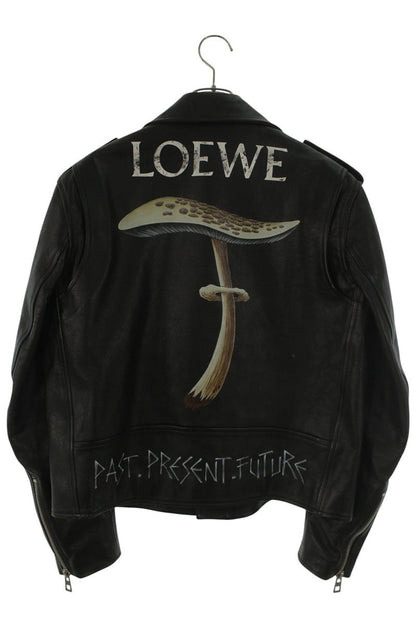 LOEWE Black Cowhide Hand-Painted Mushroom Leather Size S