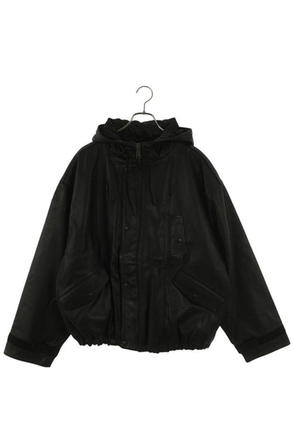 SUPREME 25SS Hooded Leather Flight Bomber Jacket Size M