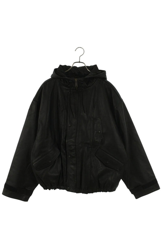 SUPREME 25SS Hooded Leather Flight Bomber Jacket Size M