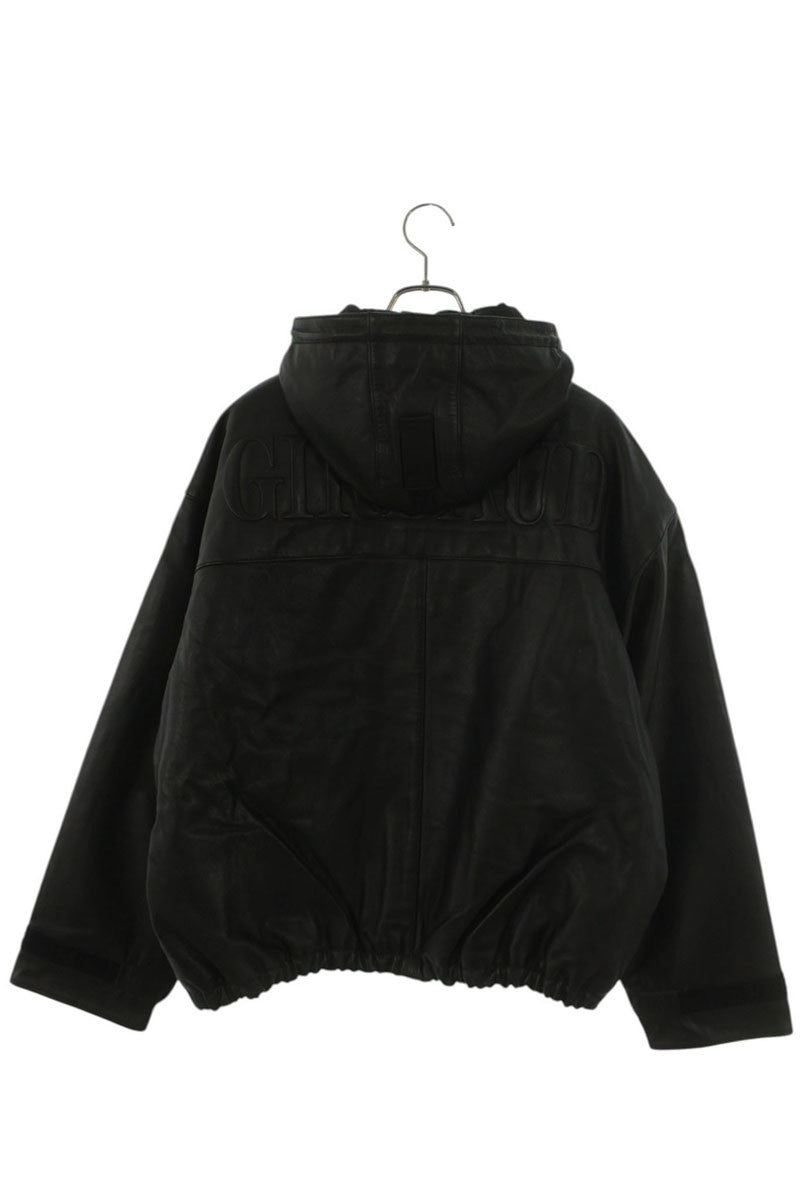 SUPREME 25SS Hooded Leather Flight Bomber Jacket Size M