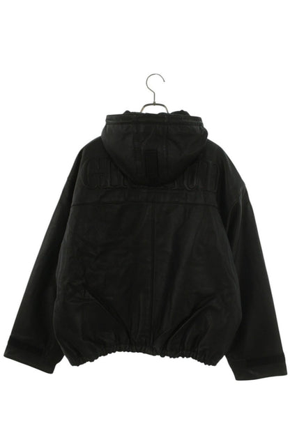 SUPREME 25SS Hooded Leather Flight Bomber Jacket Size M