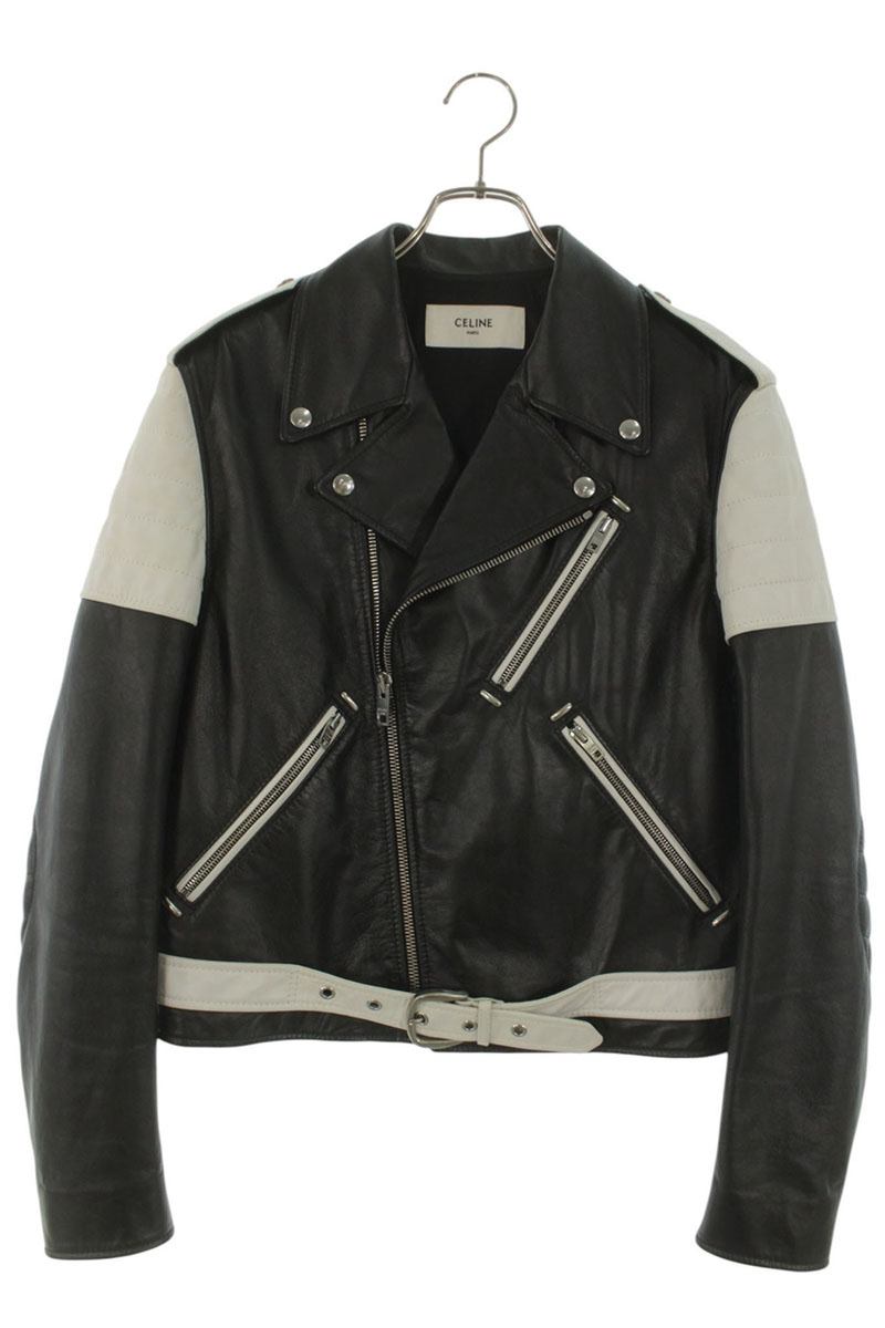 CELINE 19SS Bicolor Cowhide Double Riders Leather Size L