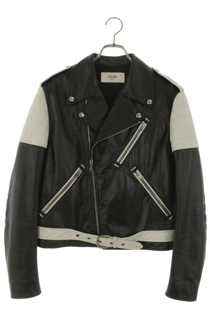 CELINE 19SS Bicolor Cowhide Double Riders Leather Size L