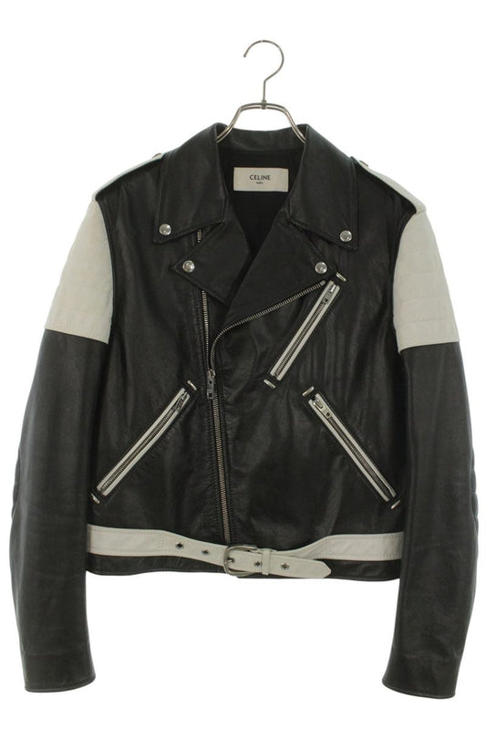 CELINE 19SS Bicolor Cowhide Double Riders Leather Size L
