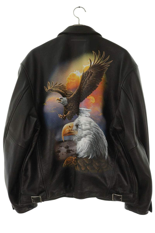 MM6 x Supreme 26SS Schott Leather Jacket Black Size L