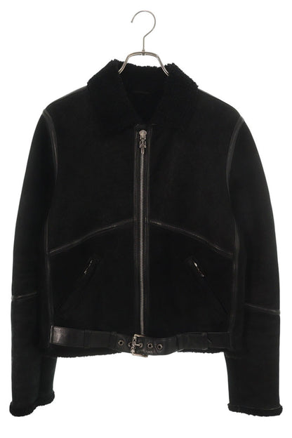 Chrome Hearts KODIAK BEAR Shearling Jacket Black Size S