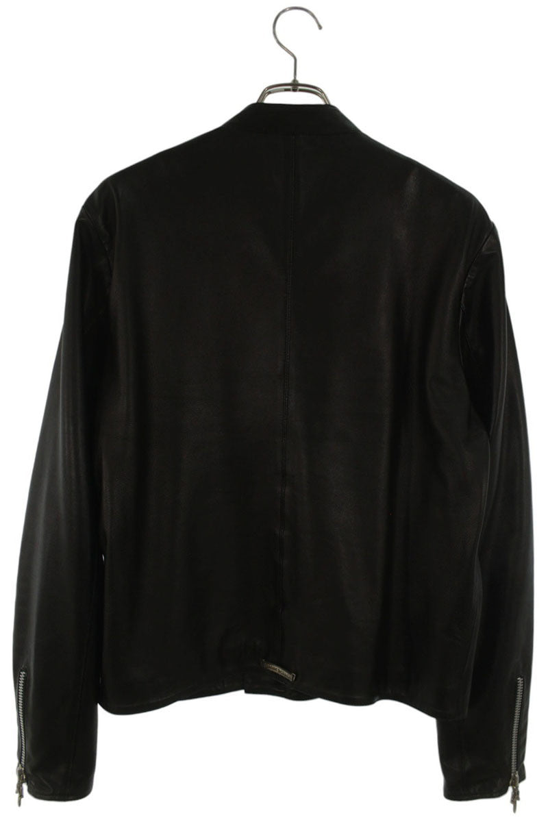 Chrome Hearts RACING2 Dagger Zip Leather Rider Jacket Size M