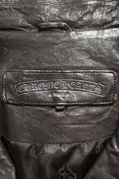 Chrome Hearts Cretin Quilted Leather Jacket Black Size M