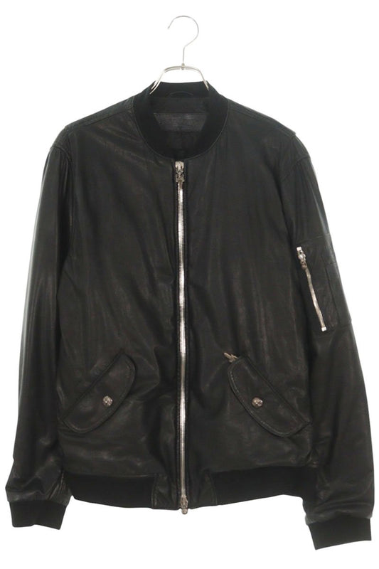 Chrome Hearts UNCLESLAMV2 MA-1 Leather Bomber Jacket Size L