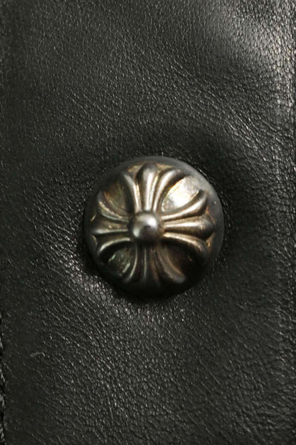 Chrome Hearts WHIPLASH Horsehide Jacket Blk/Sil Size S
