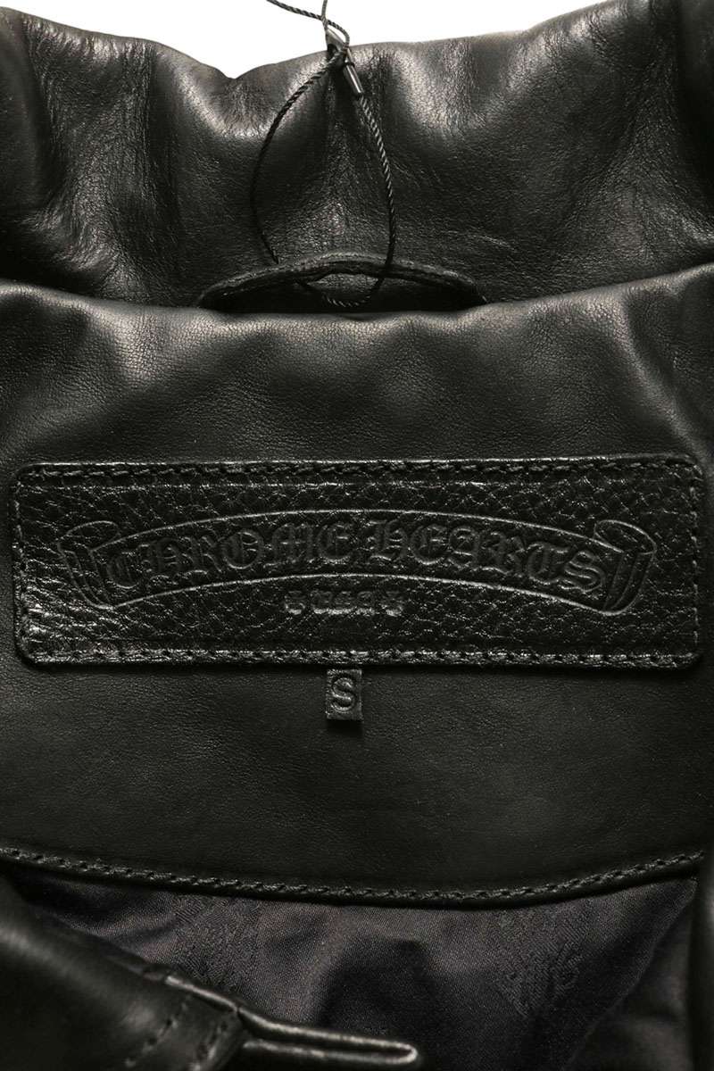 Chrome Hearts WHIPLASH Horsehide Jacket Blk/Sil Size S