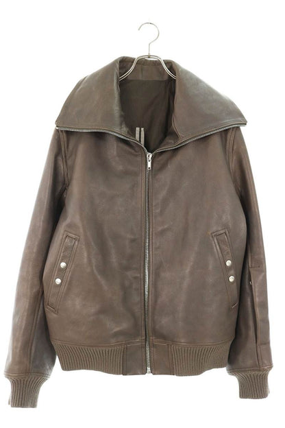 Rick Owens BLIXA DRACUCOLLAR Leather Jacket Size 48