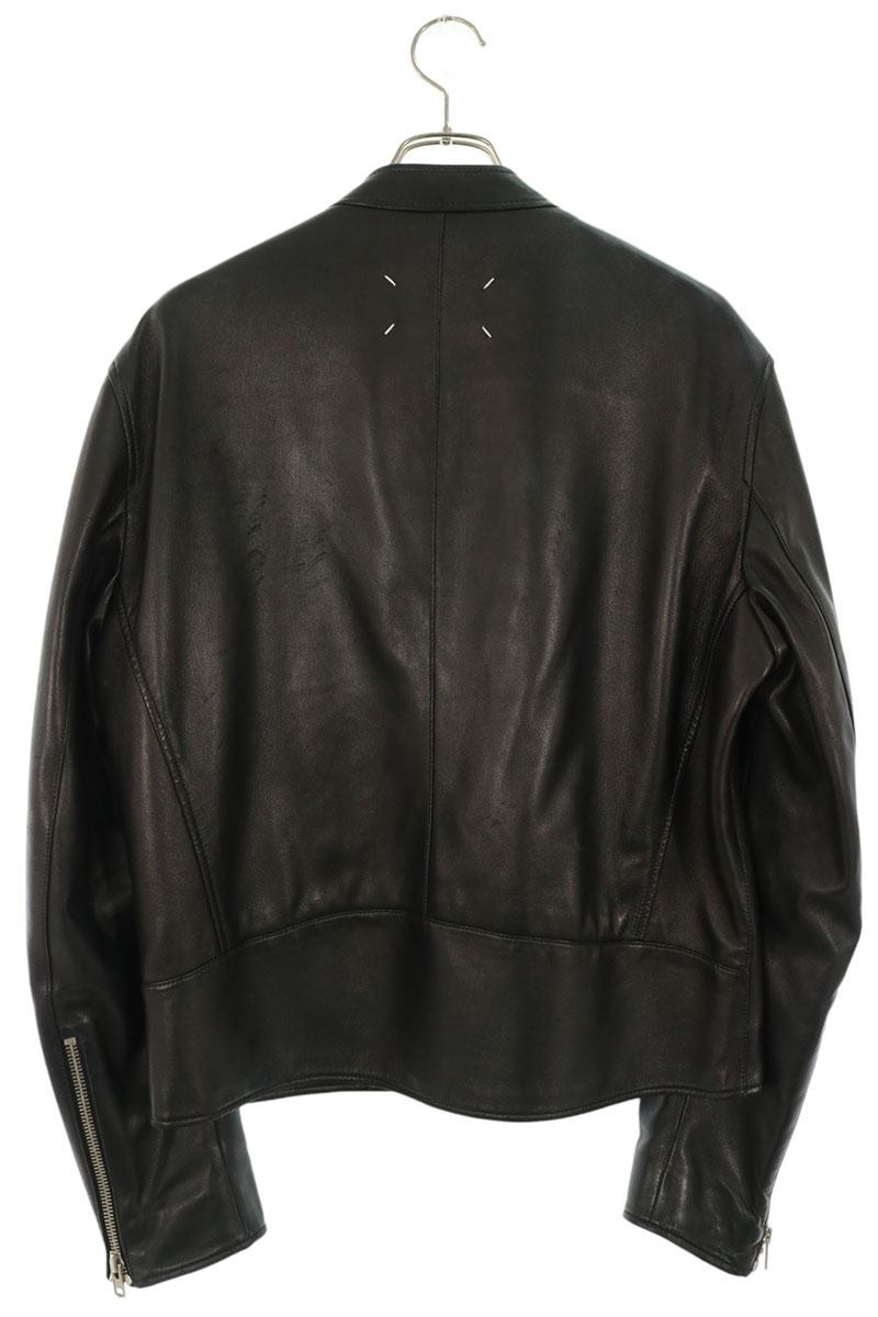 Maison Margiela 5-Zip Leather Jacket Black Size 50