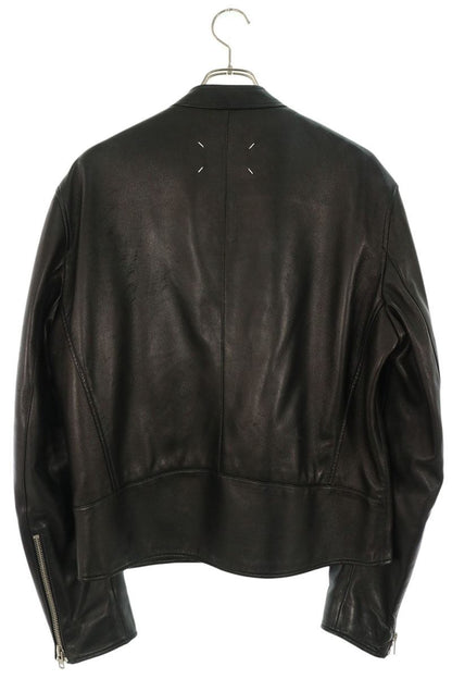 Maison Margiela 5-Zip Leather Jacket Black Size 50