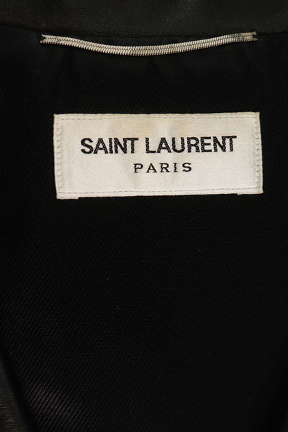 SAINT LAURENT PARIS L01 Classic Moto Jacket Black Size 44
