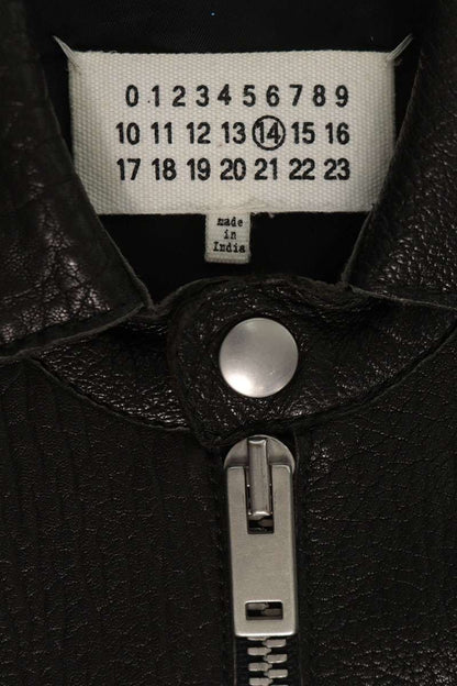 Maison Margiela 17AW Zip Up Lamb Jacket Black Size 48