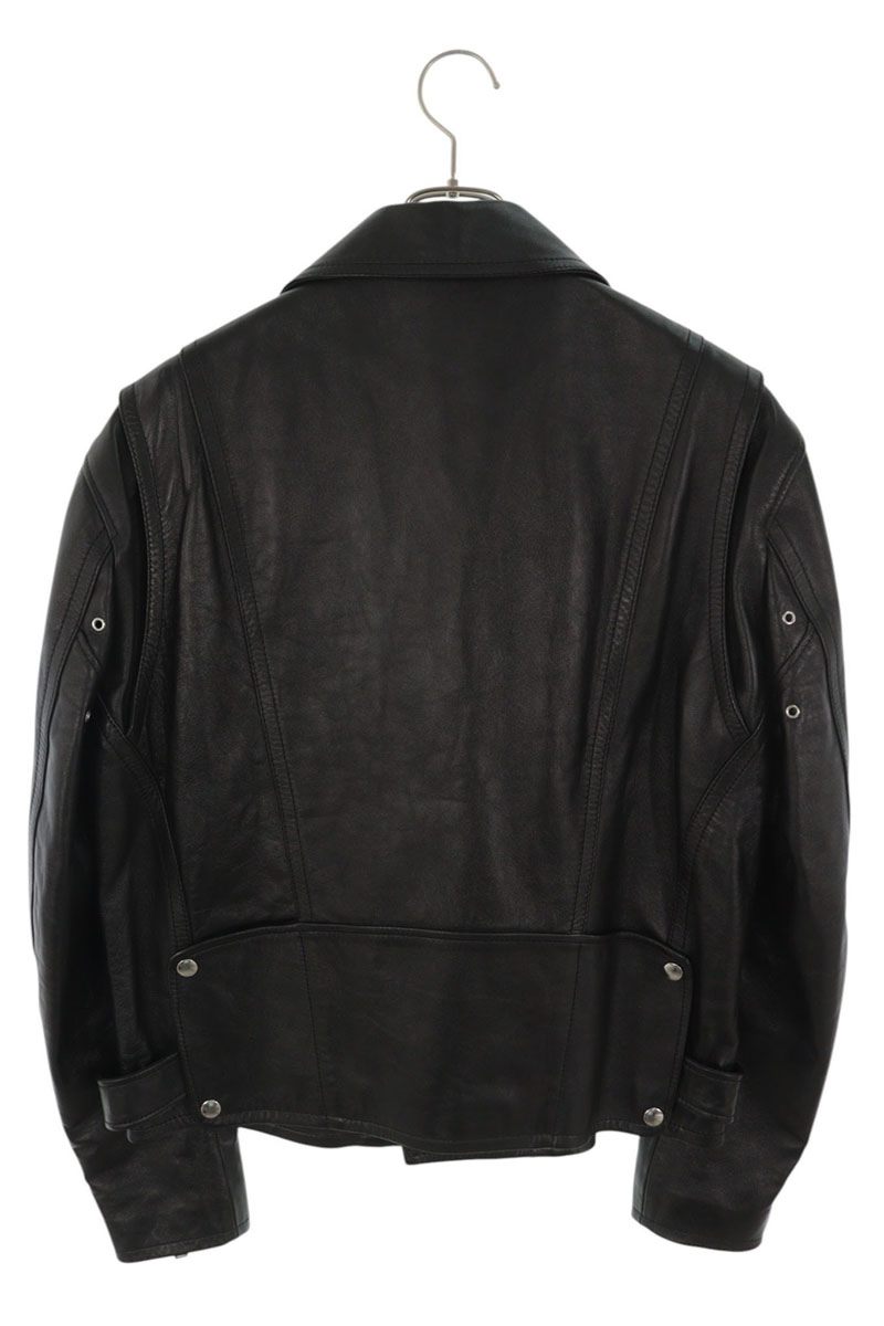 CELINE Classic Biker Double Rider Jacket Black Size 48