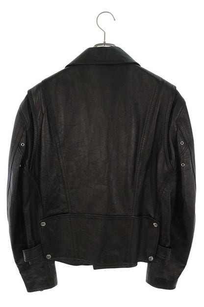 CELINE Classic Biker Double Rider Jacket Black Size 48