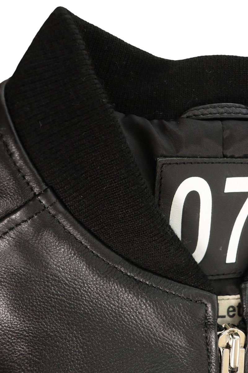 Valet CW25-1 Cowhide Zip-Up Leather Jacket Black Size L