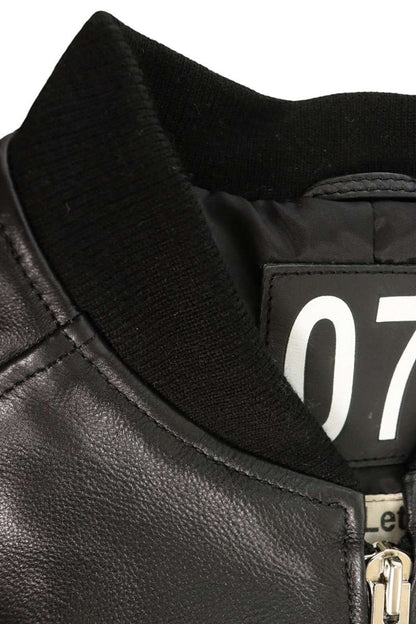 Valet CW25-1 Cowhide Zip-Up Leather Jacket Black Size L