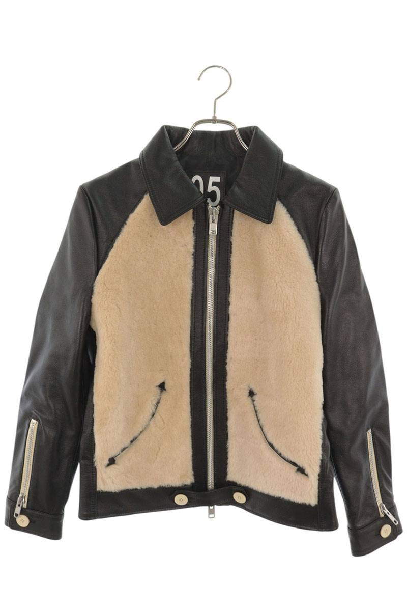 Valet 24MX-1 Mouton Boa Front Jacket Black/Beige Size M