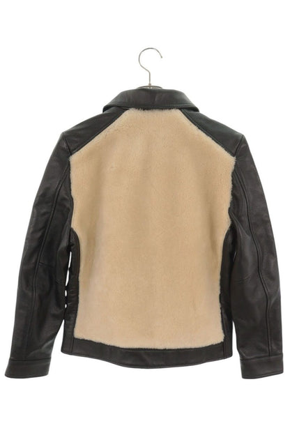 Valet 24MX-1 Mouton Boa Front Jacket Black/Beige Size M