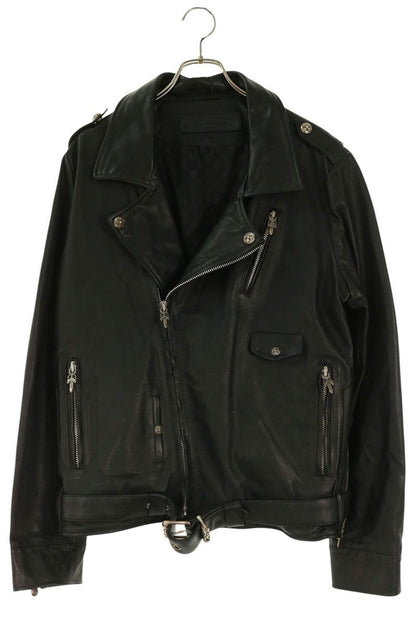 Chrome Hearts Sluff Dagger Zip Leather Jacket Size L
