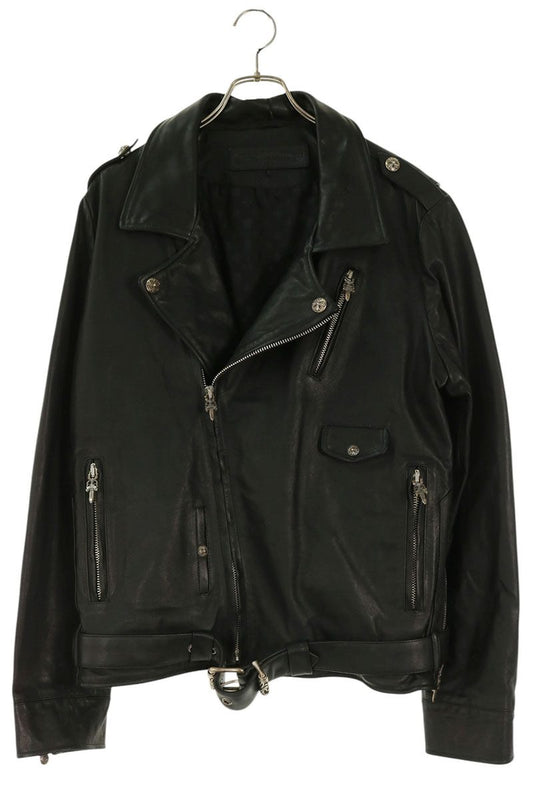 Chrome Hearts Sluff Dagger Zip Leather Jacket Size L