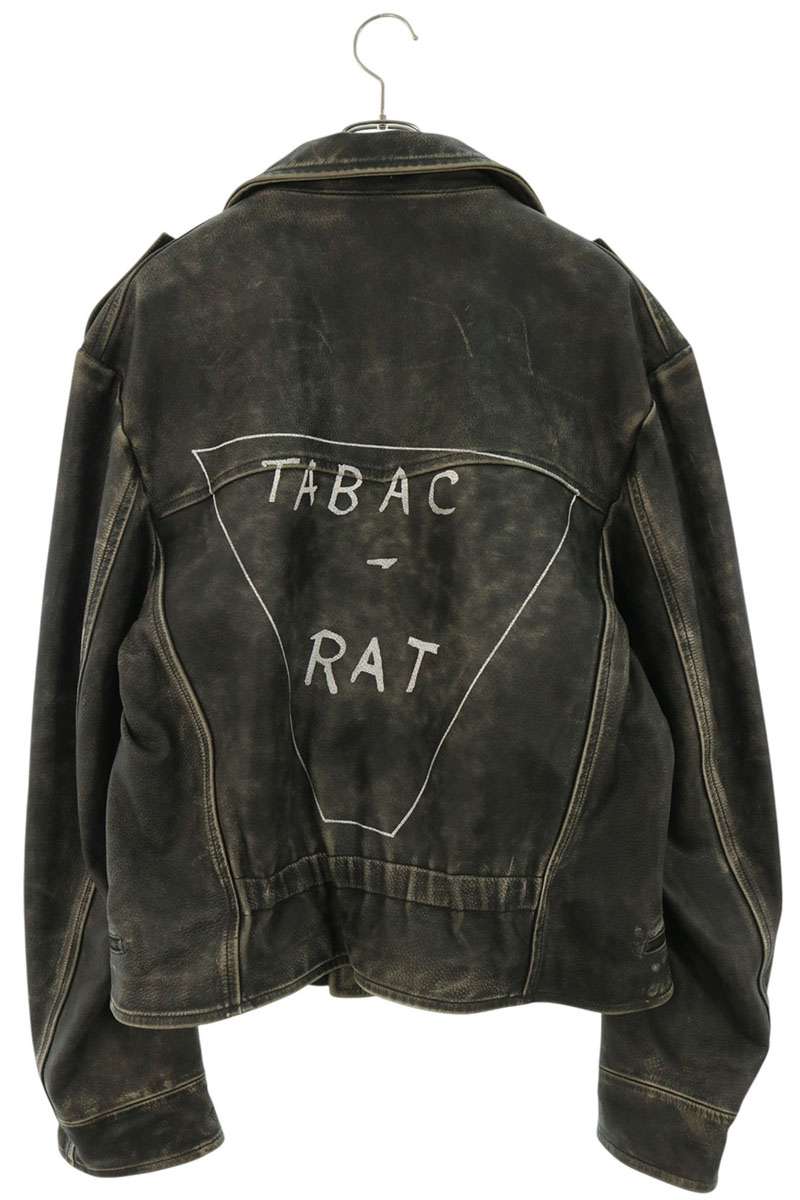 ENFANTS RICHES DEPRIMES TABAC RAT Leather Jacket Size L