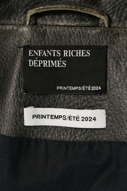 ENFANTS RICHES DEPRIMES TABAC RAT Leather Jacket Size L