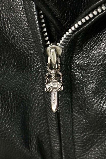 Chrome Hearts JJ DEAN HERMES Dagger Leather Jacket Size M
