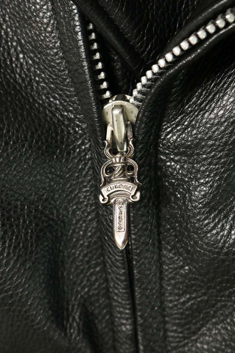 Chrome Hearts JJ DEAN HERMES Dagger Leather Jacket Size M