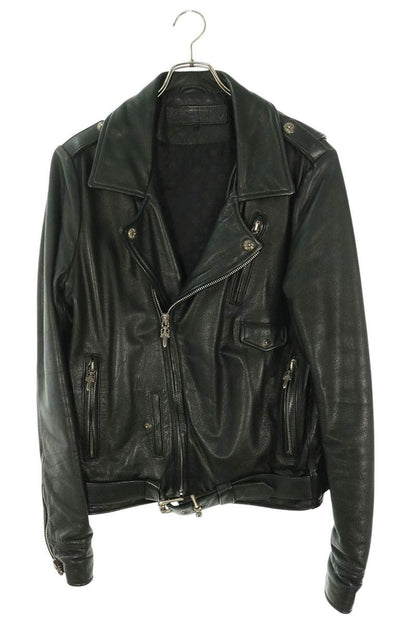 Chrome Hearts SLUFF LTHR Crossball Leather Jacket Size M