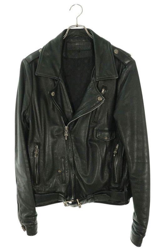Chrome Hearts SLUFF LTHR Crossball Leather Jacket Size M