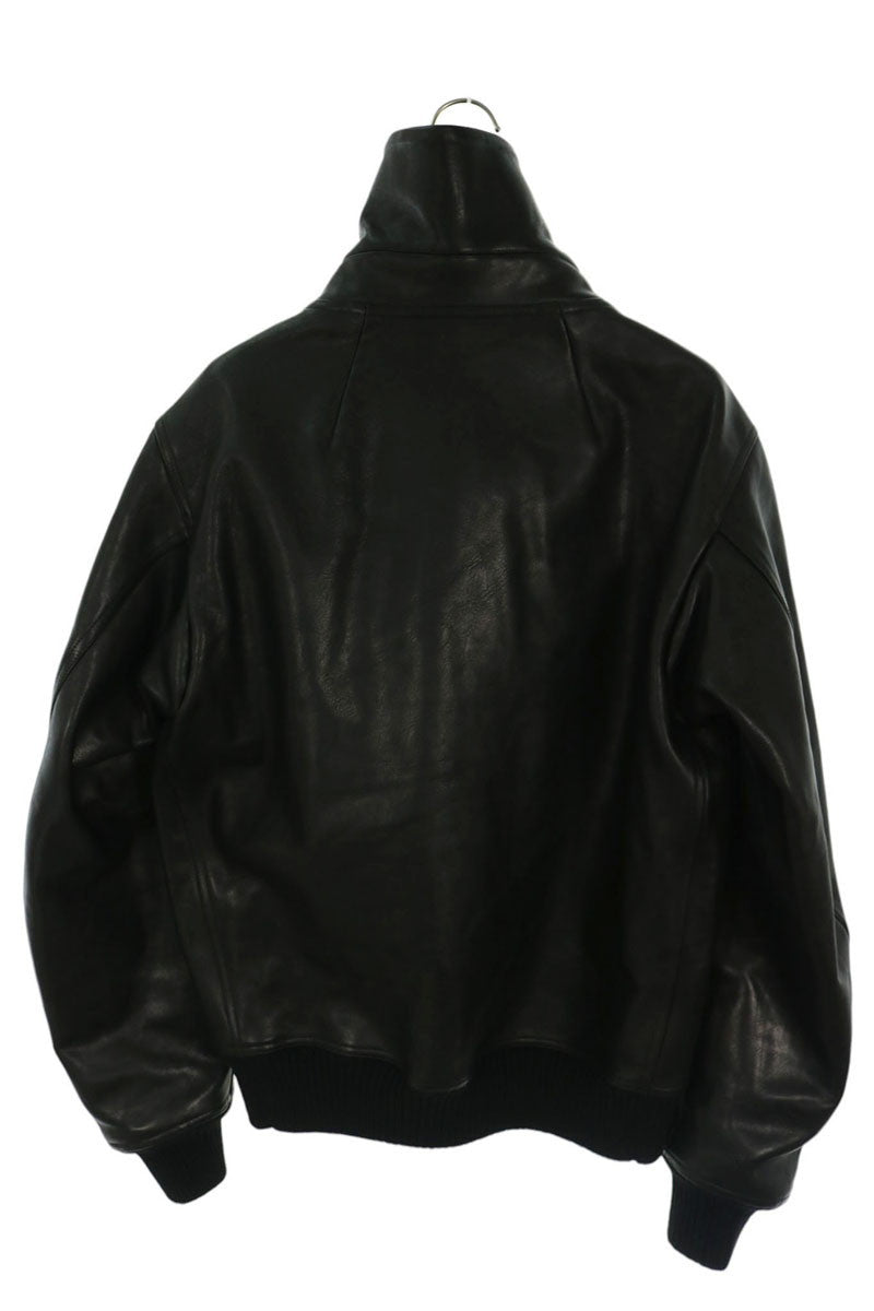 Rick Owens 25AW Dracucollar Zip Leather Jacket Black Size 46