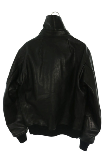 Rick Owens 25AW Dracucollar Zip Leather Jacket Black Size 46