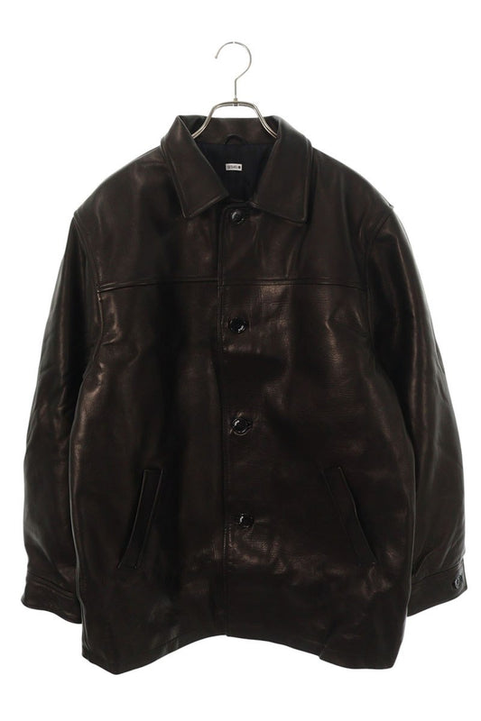 SEQUEL 25AW Horsehide Leather Car Coat Black Jacket Size L