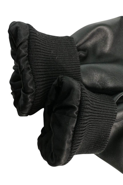 SAINT LAURENT PARIS Lamb Leather Single Jacket Black Size 48
