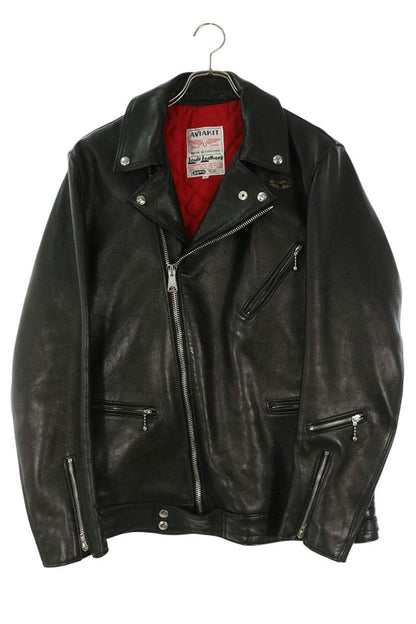 Lewis Leathers Cyclone Double Riders Jacket Black Size 44