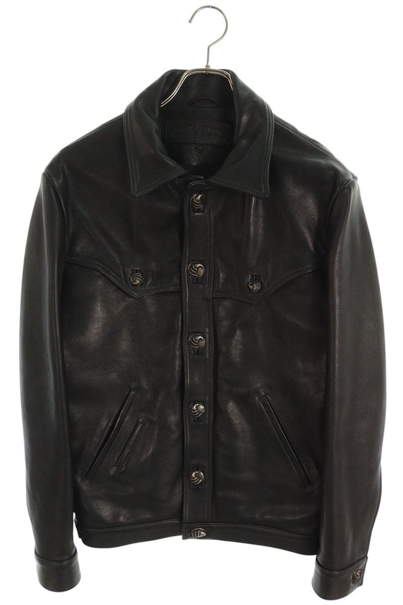 Chrome Hearts Classic Jean Leather Crow Button Jacket Size S