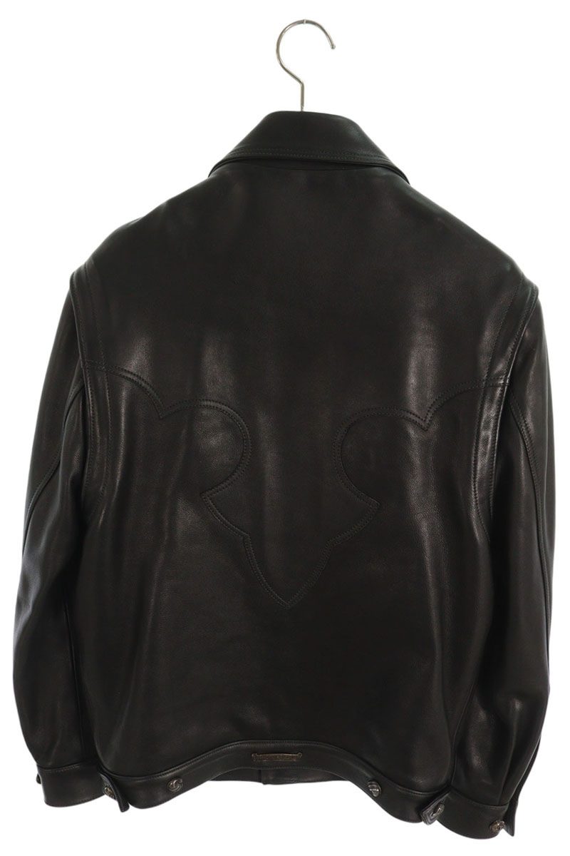 Chrome Hearts Classic Jean Leather Crow Button Jacket Size S