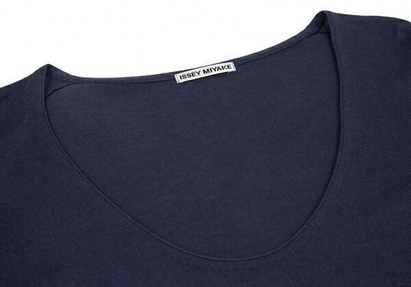 ISSEY MIYAKE Mesh Bicolor Knit Blue Size 3