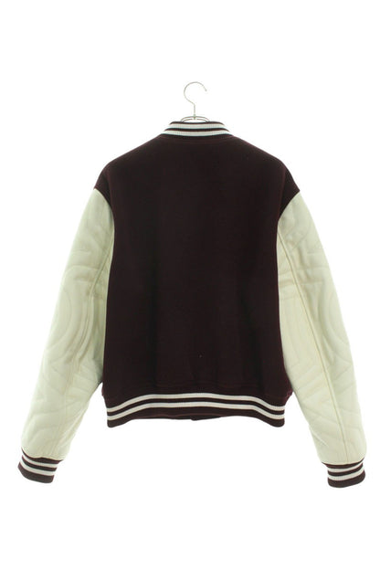 LOUISVUITTON 25SS Leather Sleeve Varsity Jkt Multi Size XL