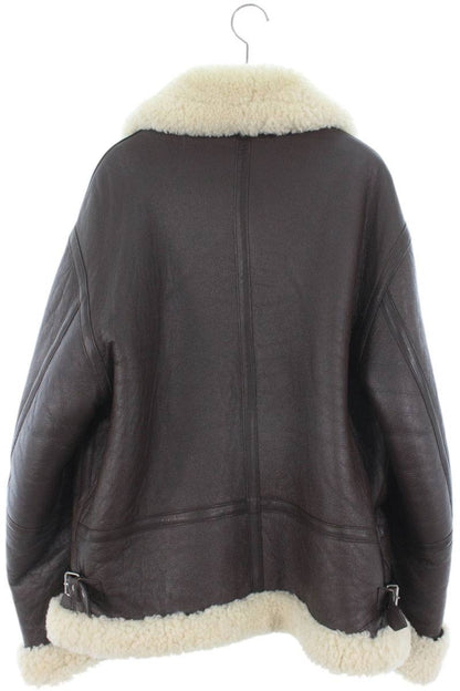 VETEMENTS 18AW Shearling Leather Blouson Brown Size XS