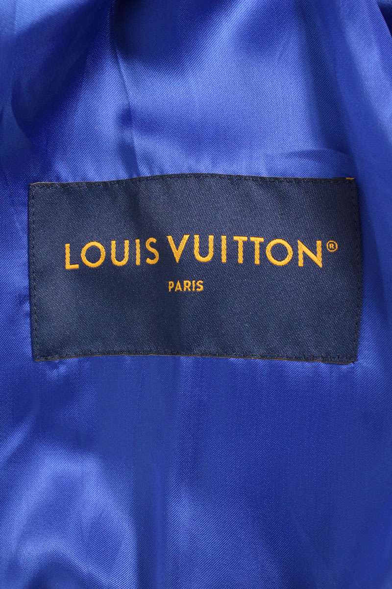 LOUISVUITTON 23AW Wool Leather Varsity Jacket Multi Size S