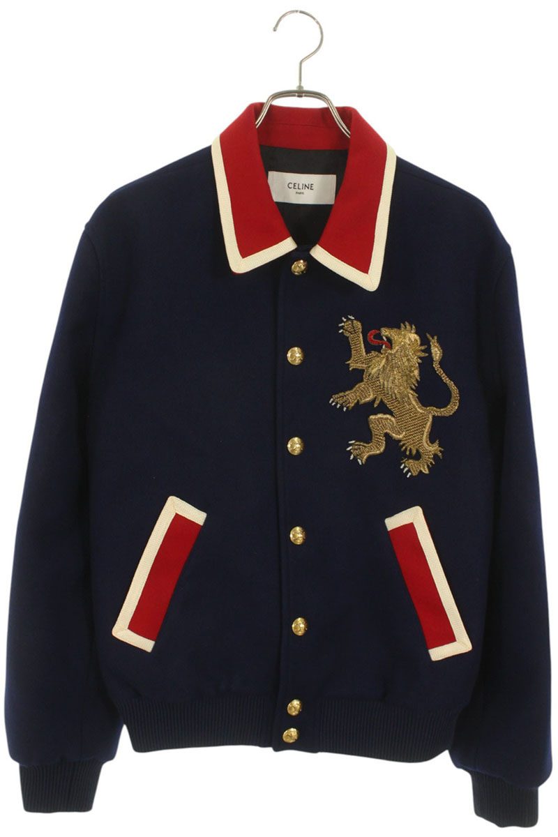 CELINE 25SS Multi Wool Lion Teddy Jacket Blouson Size L